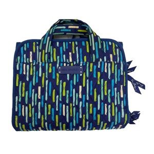 VERA BRADLEY Catalina Showers Blue Travel Toiletry Hanging Bag Retired